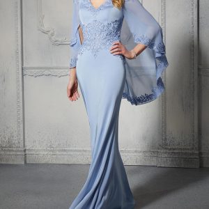 blue night gown